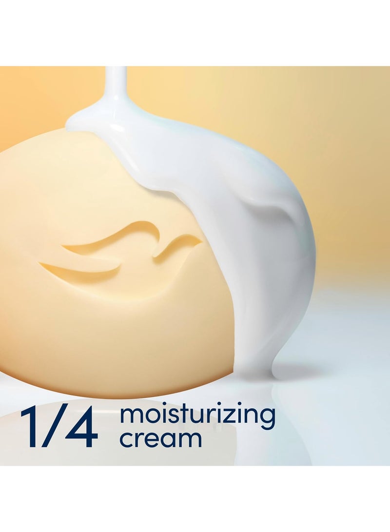 Dove Beauty Bar Soap Shea Butter Pack of 2 for Nourished, Radiance Skin, Enriched Skin 106g Each - Image 2